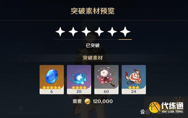 原神行秋突破材料一览 行秋突破80级需要哪些材料