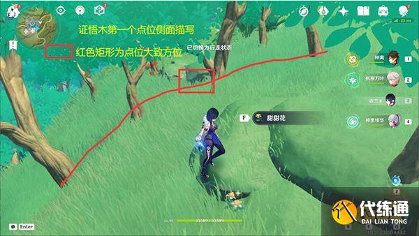 原神王树的瑞佑最佳使用点位 辉木业果木证悟木循环砍伐点位