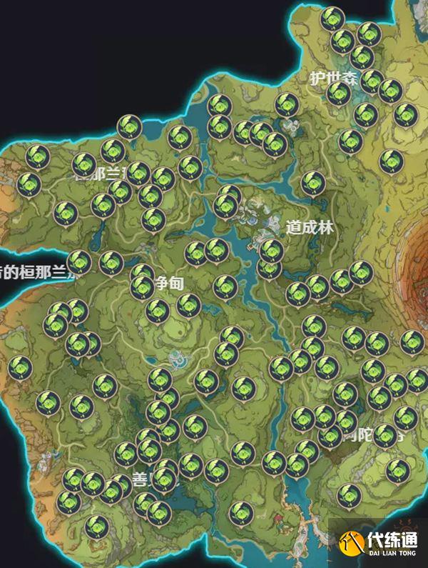 原神草神瞳位置图全览 须弥草神瞳快速收集路线视频图文攻略