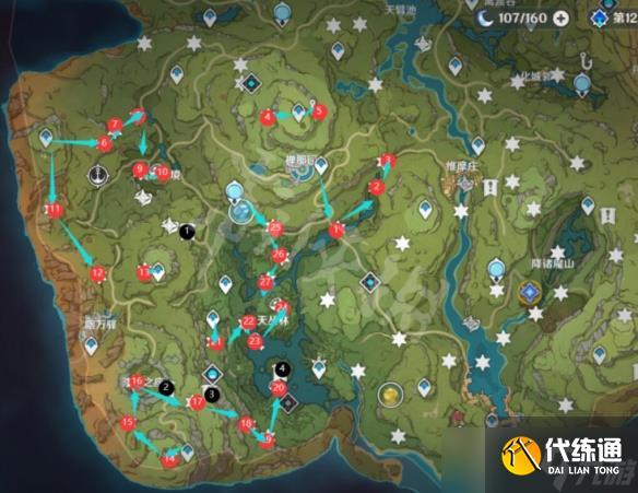 《原神》3.1草神瞳位置大全 沙漠地图草神瞳收集攻略