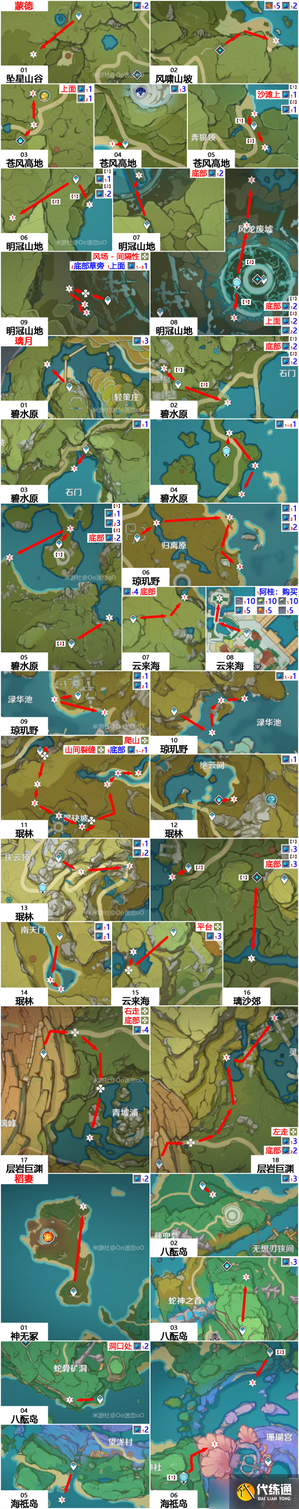 《原神》冰雾花花朵分布图大全 冰雾花花朵去哪采集?