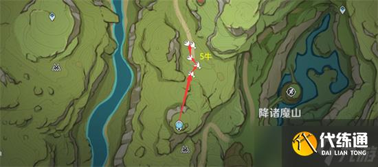 《原神》须弥地图兽肉速刷路线图