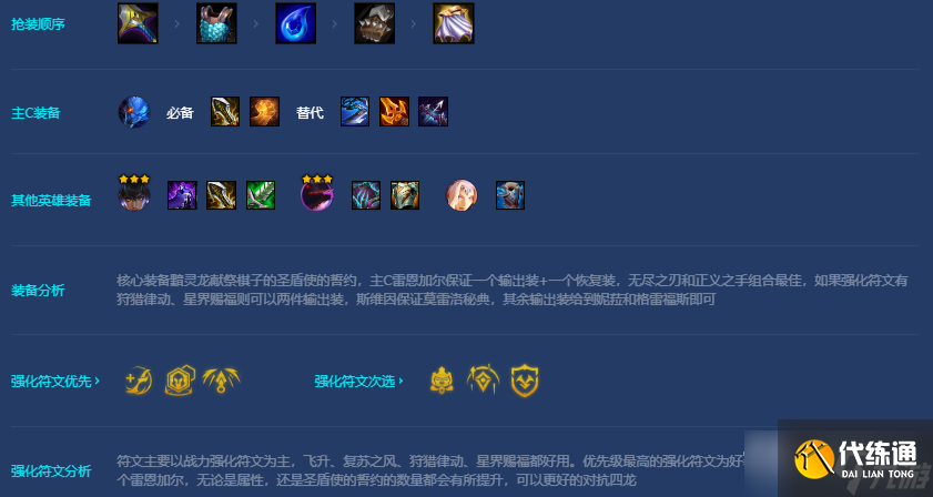 《金铲铲之战》斩四龙雷恩加尔阵容攻略