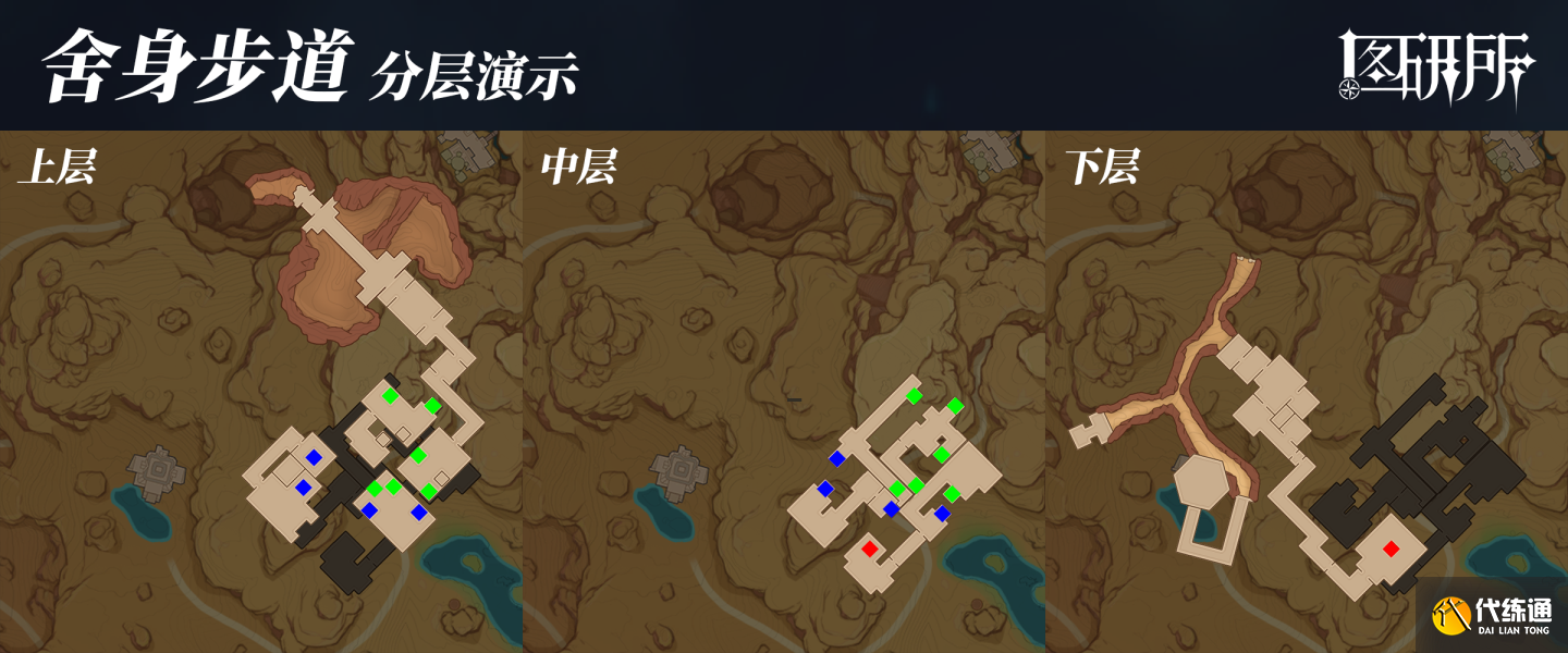 原神沙漠地下地图 须弥沙漠赤王陵地下地图大全