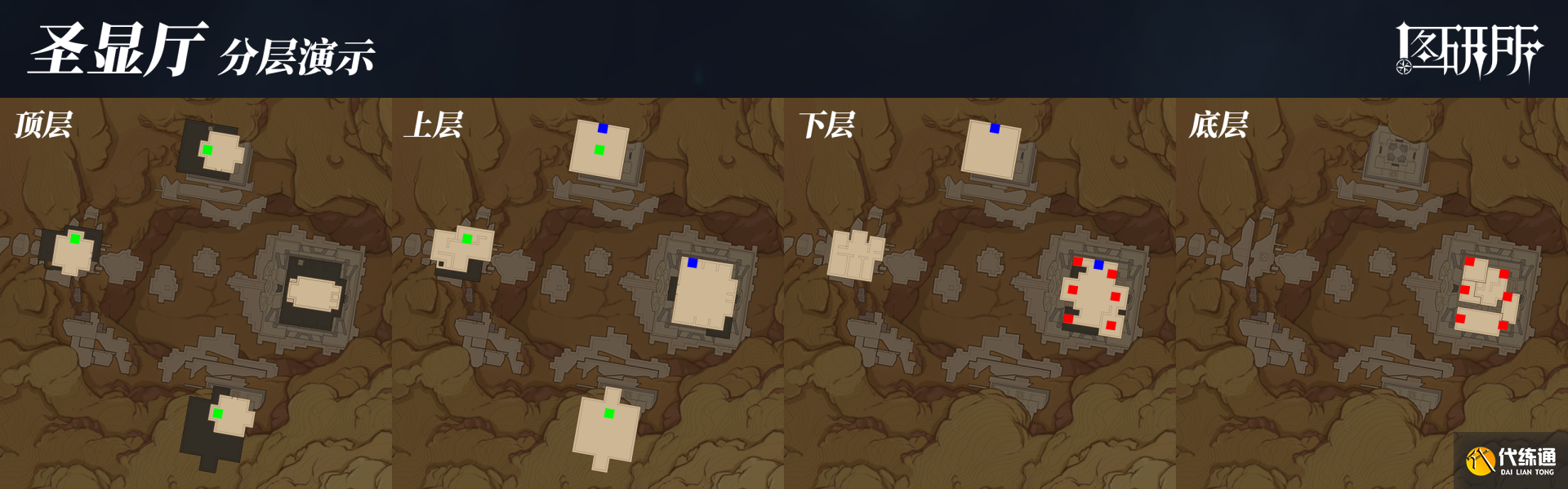 原神沙漠地下地图 须弥沙漠赤王陵地下地图大全