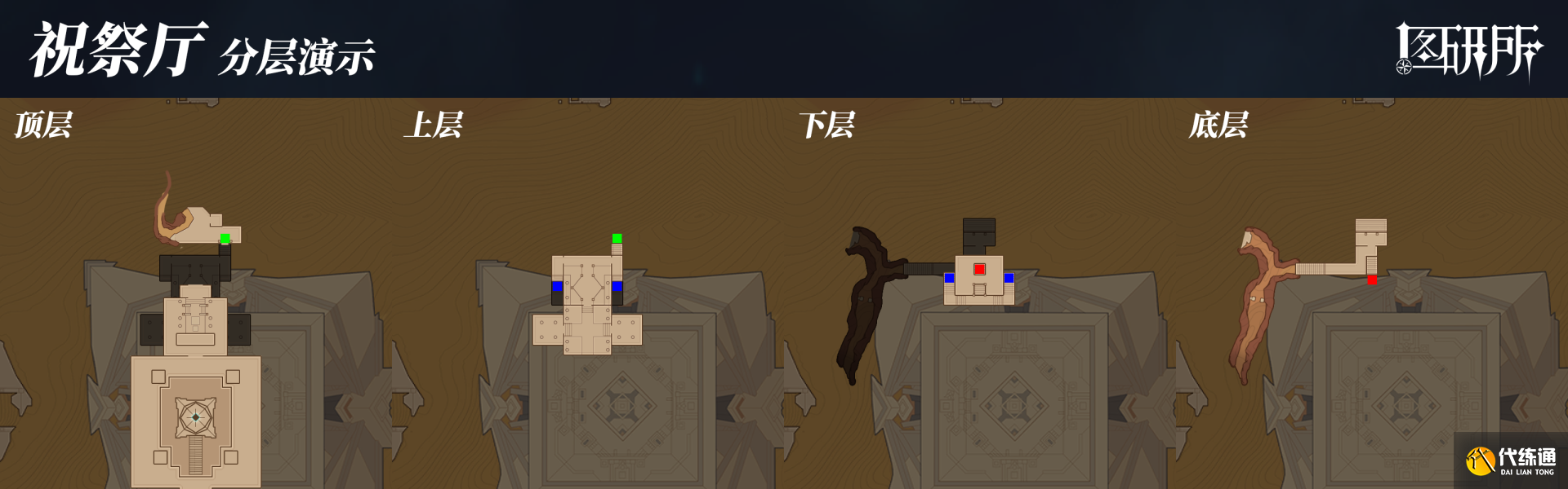 原神沙漠地下地图 须弥沙漠赤王陵地下地图大全