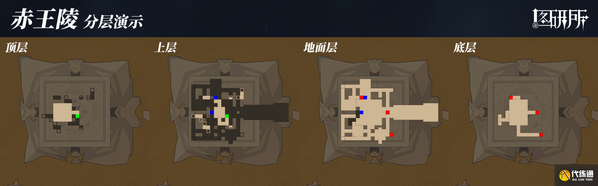 原神沙漠地下地图 须弥沙漠赤王陵地下地图大全