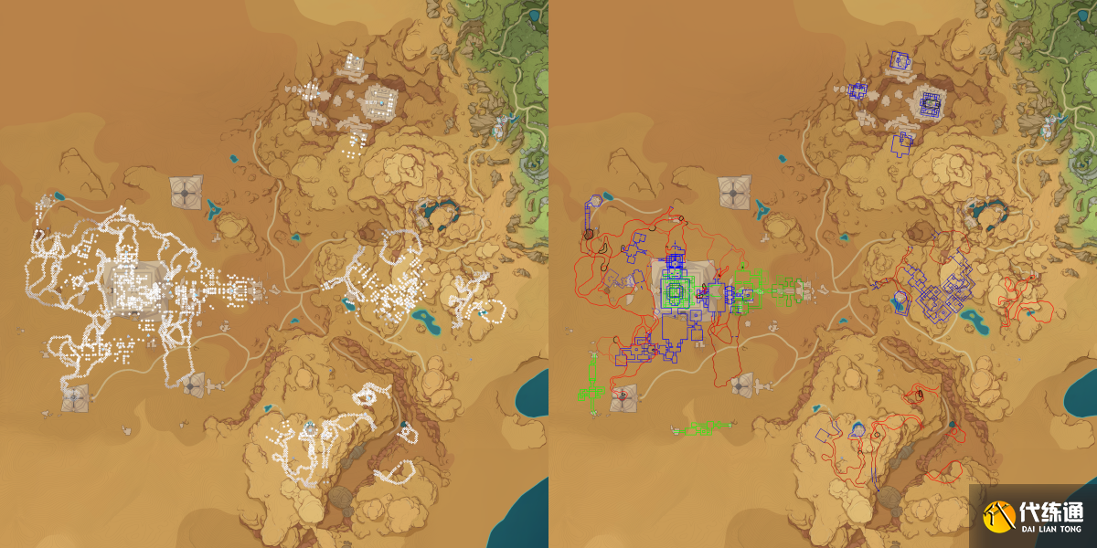 原神沙漠地下地图 须弥沙漠赤王陵地下地图大全