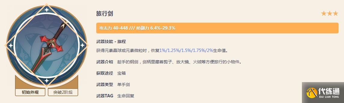 原神妮露旅行剑搭配攻略 妮露为什么用旅行剑