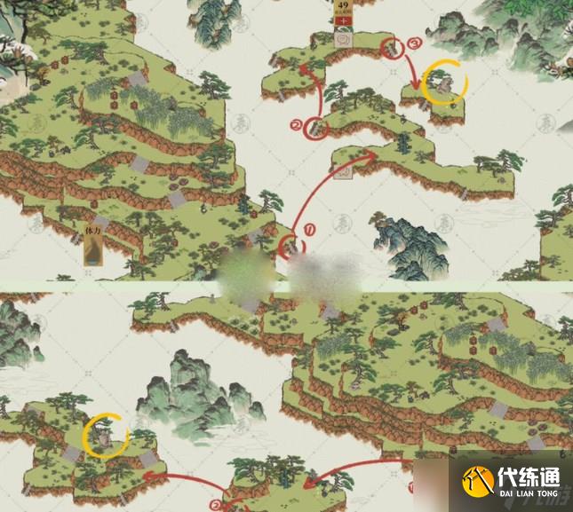 江南百景图徽州探险黄山云海攻略 徽州探险黄山云海连线通关路线图分享