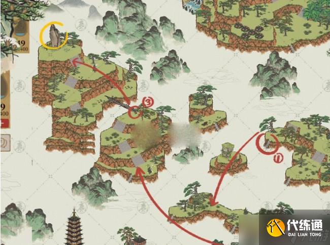 江南百景图徽州探险黄山云海攻略 徽州探险黄山云海连线通关路线图分享