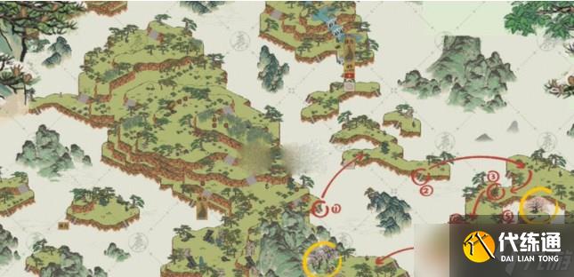 江南百景图徽州探险黄山云海攻略 徽州探险黄山云海连线通关路线图分享