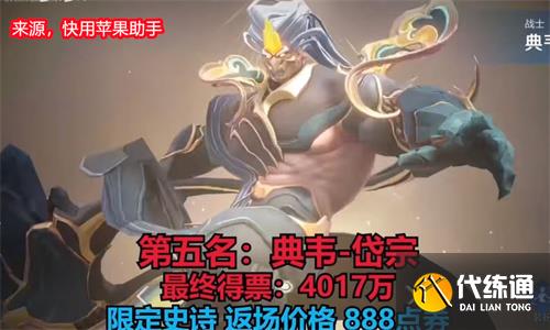 王者荣耀七周年返场皮肤是谁 七周年返场皮肤确定