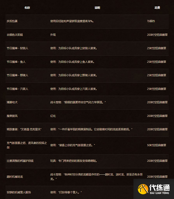 魔兽世界18周年庆活动时间