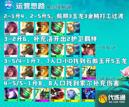 云顶之弈玉龙索尔怎么玩