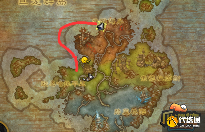 魔兽世界10.0海上冲浪位置