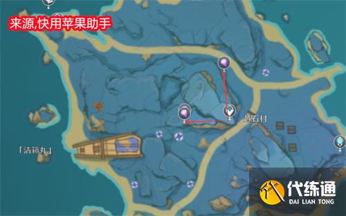 原神天云草实怎么快速采集 天云草实快速采集路线图