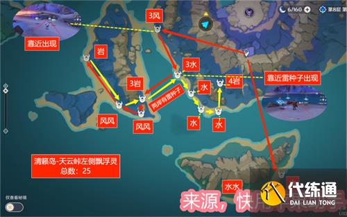 原神漂浮灵速刷路线 飘浮灵刷取路线攻略