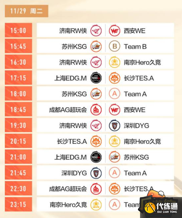 王者荣耀世冠赛赛程2022队伍