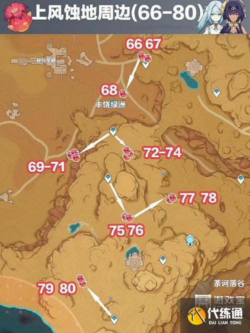 原神赤念果采集路线分布图位置一览