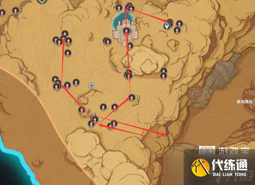 《原神》红绸路线图攻略