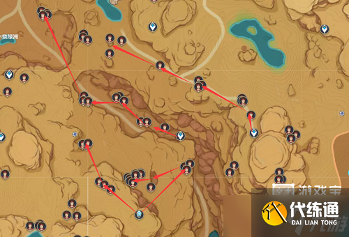 《原神》红绸路线图攻略