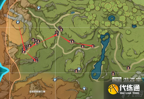 《原神》红绸路线图攻略