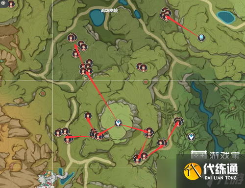 《原神》红绸路线图攻略