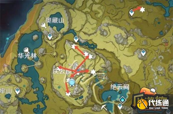 原神魔晶矿采集路线图一览4.jpg