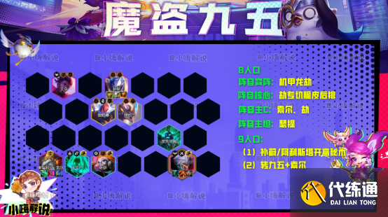 云顶之弈s8魔盗九五阵容搭配