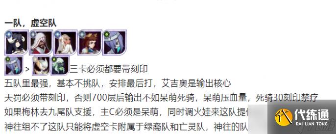 剑与远征手游冲击800层阵容推荐