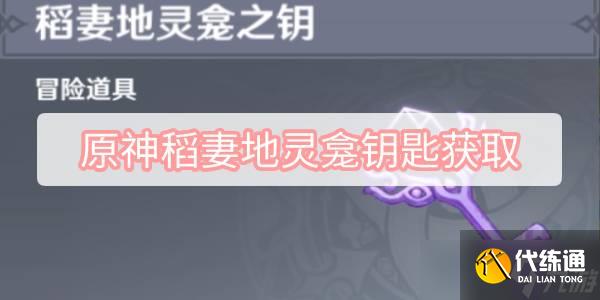 原神稻妻地灵龛钥匙怎么获取