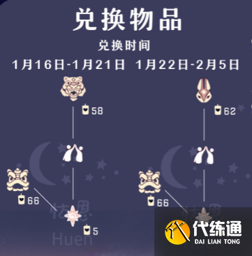 光遇2023年春节兑换图