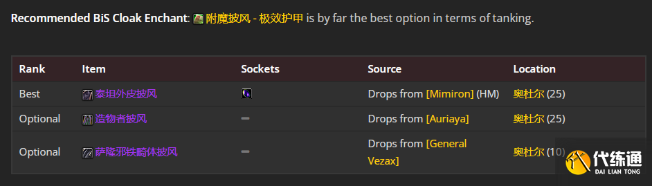 魔兽世界wlkP2阶段血DKbis装备怎么搭配推荐