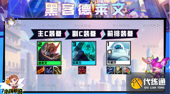 云顶之弈s8黑客德莱文阵容搭配攻略