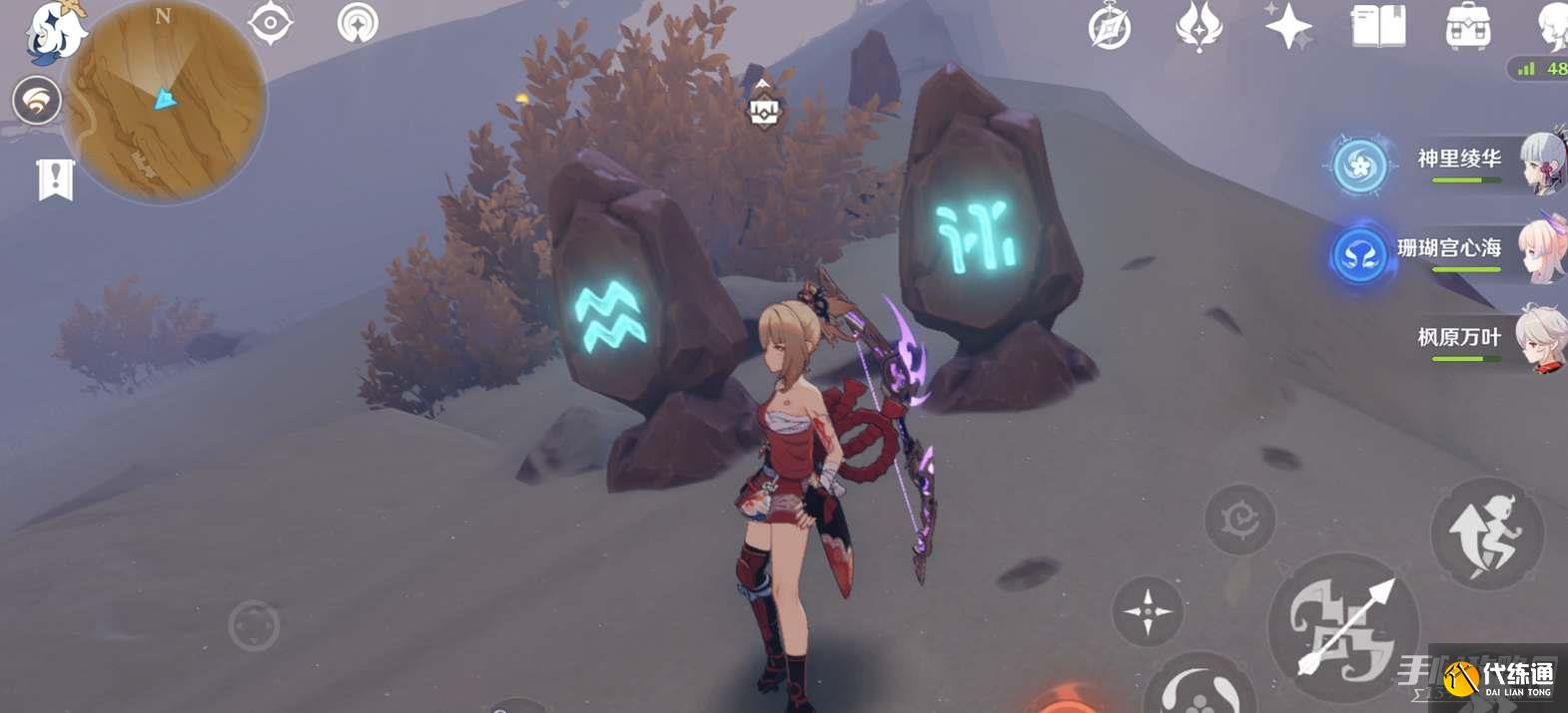 原神巨人峡谷四个石柱解密攻略