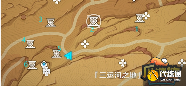 原神千壑沙地宝箱位置大全 原神千壑沙地宝箱位置大全