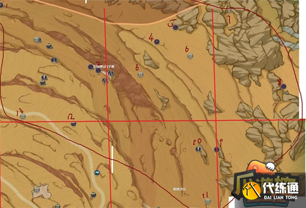 原神千壑沙地宝箱位置大全 原神千壑沙地宝箱位置大全