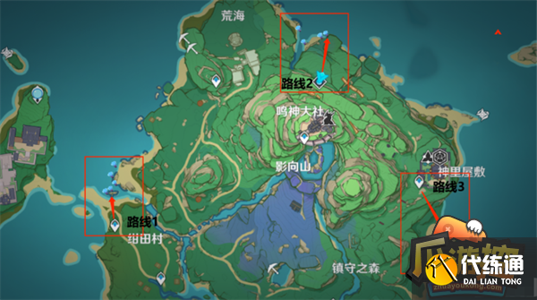 原神海灵芝采集点及路线汇总
