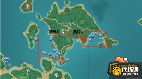 原神海灵芝采集点及路线汇总