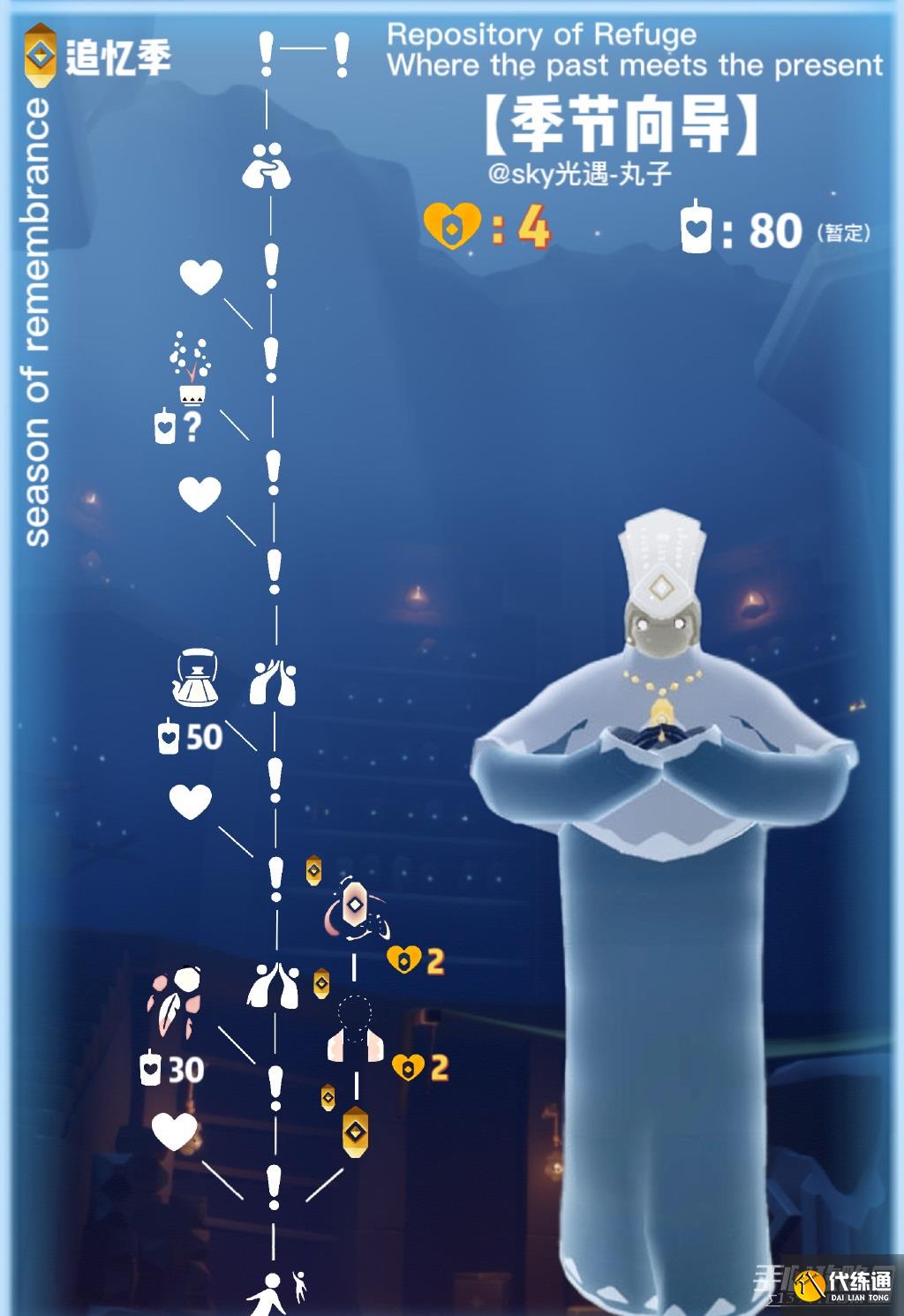 《光遇》追忆季向导兑换图一览