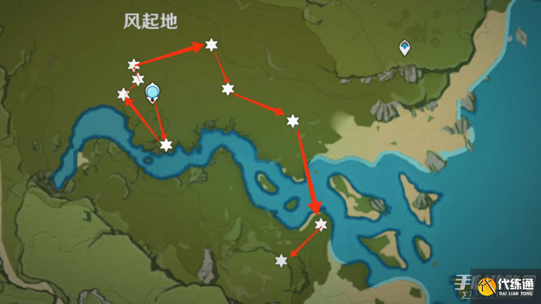 《原神》风车菊采集路线推荐 《原神》风车菊采集路线推荐