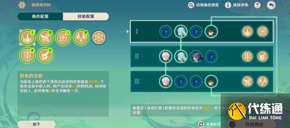 原神薔薇再開時第四關過關陣容搭配