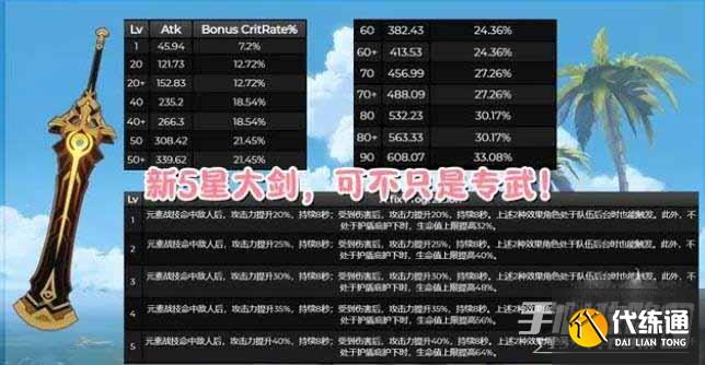 《原神》3.5新增武器前瞻预览