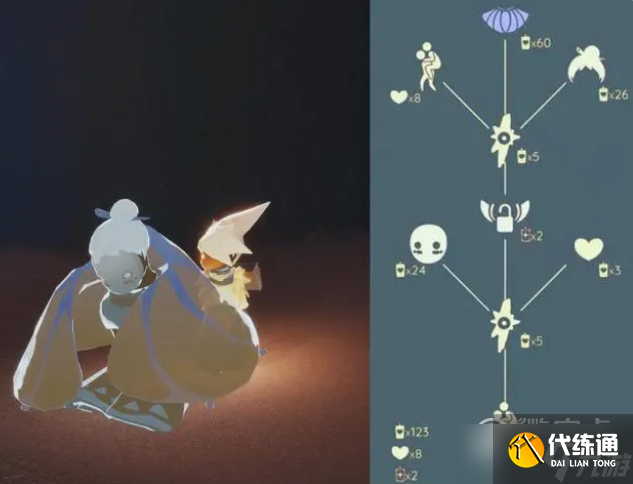 《光遇》肩背追光先祖兑换图方法