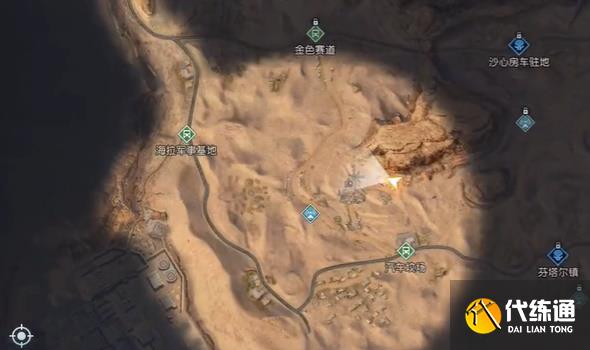 黎明觉醒汽车坟场宝箱位置大全 金色沙漠汽车坟场探索宝箱坐标一览[多图]图片3