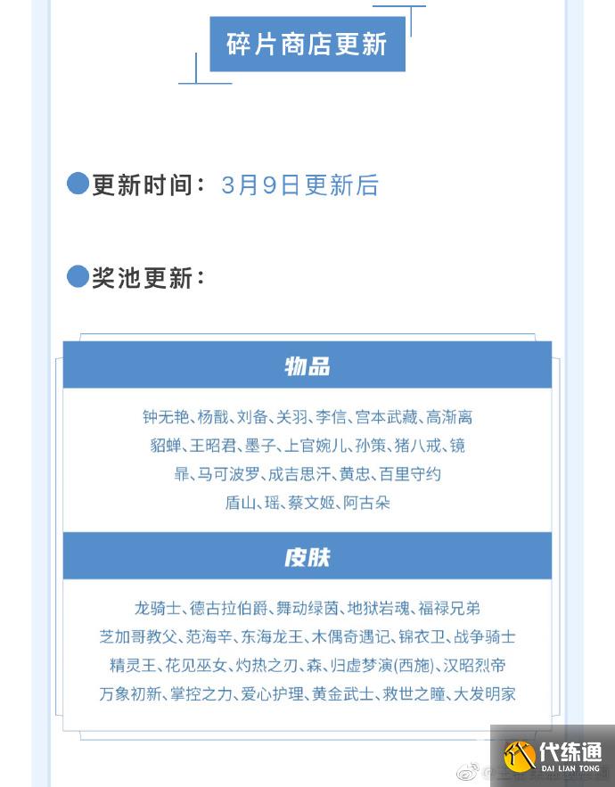 《王者荣耀》碎片商店更新时间介绍2023 《王者荣耀》碎片商店更新时间介绍2023