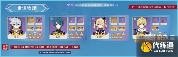 原神米卡阵容搭配攻略