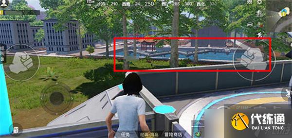 和平精英绿洲世界华科眼镜湖位置在哪里