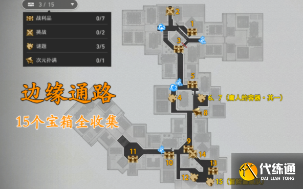 崩坏星穹铁道边缘通路15个宝箱位置大全